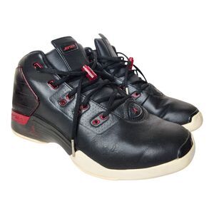 Nike Air Jordan 17+ Retro Sneakers Mens 11 832816-001 Red Black Chicago Bulls